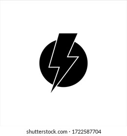 Lightning Electric Icon Vector Illustration