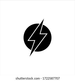 Lightning Electric Icon Vector Illustration