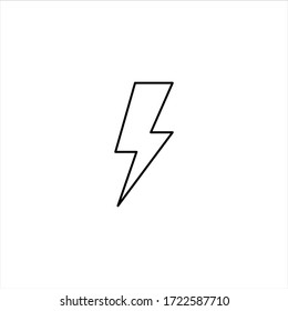 Lightning Electric Icon Vector Illustration