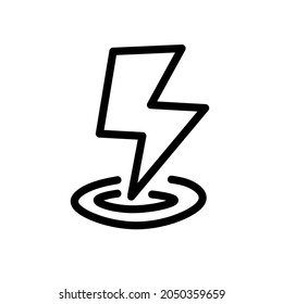 Ilustración del vector de iconos eléctricos Lightning