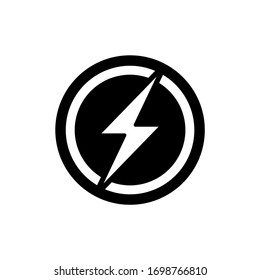 Lightning electric icon vector logo