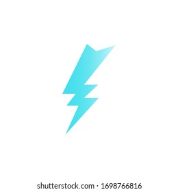Logotipo vectorial de icono eléctrico relámpago