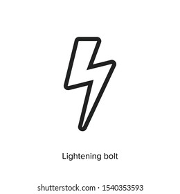 lightning electric power vector illustration symbol icon