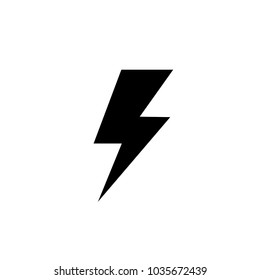 Lightning, electric power vector logo design element. Energy and thunder electricity symbol concept. Flash bolt sign in the circle. Flash vector emblem template. Power fast speed 