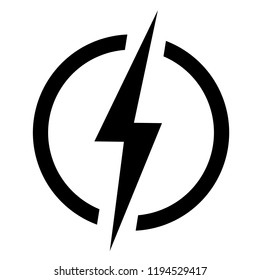 Lightning, electric power vector logo design element. Energy and thunder electricity symbol concept. - Shutterstock ID 1194529417