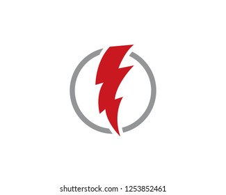 Lightning, electric power vector logo design element. Energy and thunder electricity 

symbol concept.