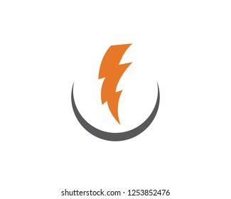 Lightning, electric power vector logo design element. Energy and thunder electricity 

symbol concept.
