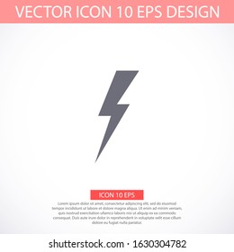 Lightning, electric power vector logo design element. Energy and thunder electricity symbol concept. Lightning bolt sign in the circle. Splash vector emblem template.