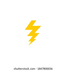 Blitze, elektrische Leistung, Vektorlogo Design Element. Energie und Donner 