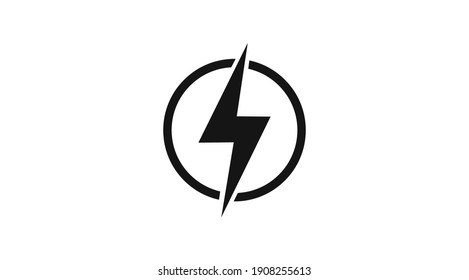 Lightning, electric power vector logo design element. Energy and thunder electricity symbol concept.
