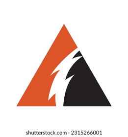 Elemento de diseño del logotipo del vector de potencia eléctrica para relámpagos