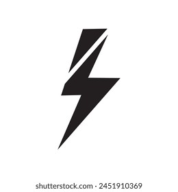 Lightning, electric power vector logo design element. Energy and thunder electricity symbol concept. Lightning sign in circle. Flash vector emblem template. Power logotype fast speed