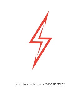 Lightning, electric power vector logo design element. Energy and thunder electricity symbol concept. Lightning sign in circle. Flash vector emblem template. Power logotype fast speed