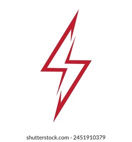 Lightning, electric power vector logo design element. Energy and thunder electricity symbol concept. Lightning sign in circle. Flash vector emblem template. Power logotype fast speed