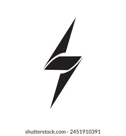 Elemento de diseño del logotipo del Vector de energía eléctrica Lightning. Concepto de símbolo de energía y electricidad trueno. Círculo de Iniciar sesión relámpago. Plantilla del logotipo del Vector Flash. Logotipo de potencia de velocidad rápida