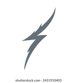 Lightning, electric power vector logo design element. Energy and thunder electricity symbol concept. Lightning sign in circle. Flash vector emblem template. Power logotype fast speed
