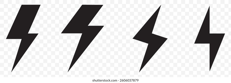 Lightning, electric power vector logo design element. Energy and thunder electricity symbol concept. Lightning bolt sign in the circle. Flash vector emblem template. Power fast speed logotype. EPS 10.
