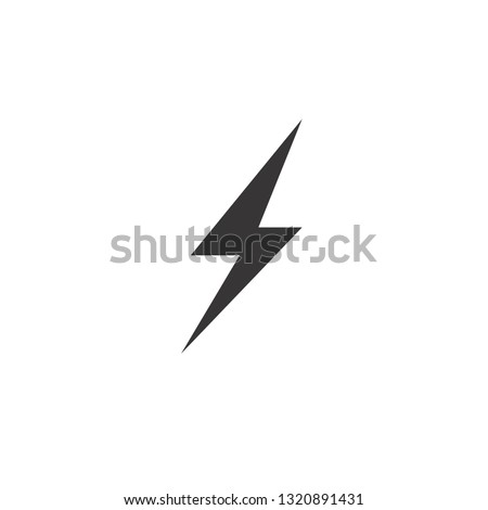 Lightning, electric power vector logo design element. Energy and thunder electricity symbol concept. Lightning bolt sign in the circle. Flash vector emblem template. Power fast speed