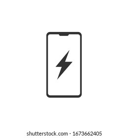 Lightning, electric power vector simple design