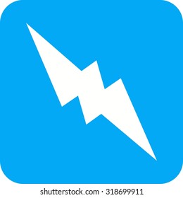 Lightning, electric, thunder icon vector image. Can also be used for shapes and geometry. Suitable for use on web apps, mobile apps and print media.