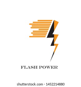 lightning, Electric, thunder, logo design template - Vector
