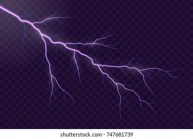 Lightning electric thunder storm light flash.