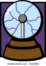 bola de vidrio de luz