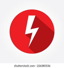 lightning and electricity icon - Vector