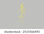 Lightning, electrostatic discharge during thunder bolt, different black line. natural phenomena of lightning or thunder. Vector illustration Free Vector editable background