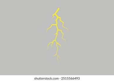 Lightning, electrostatic discharge during thunder bolt, different black line. natural phenomena of lightning or thunder. Vector illustration Free Vector editable background