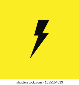 lightning energy icon vector