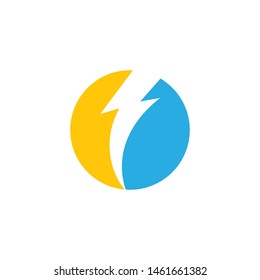 Lightning energy Logo Template vector icon illustration design