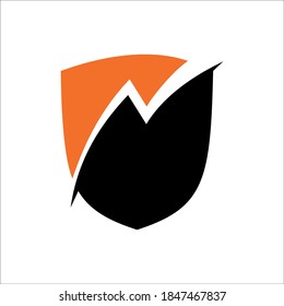 Blitzenergie-Vektorlogo auf kreativem Hintergrund