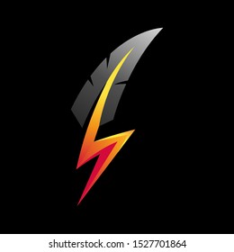 The Lightning Feather Logo Design