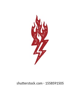 Lightning Fire Vector Illustration EPS 10