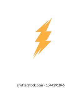 Lightning flash, electric power vector logo design element