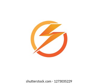 Lightning flash icon template