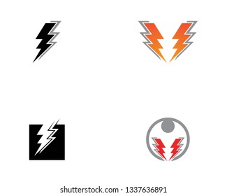 Lightning flash icon template