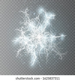 Lightning flash light thunder sparks on a transparent background.
Fire and ice fractal lightning, plasma power background
vector illustration