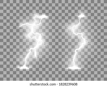 Lightning flash light thunder sparks on a transparent background.
Fire and ice fractal lightning, plasma power background
vector illustration