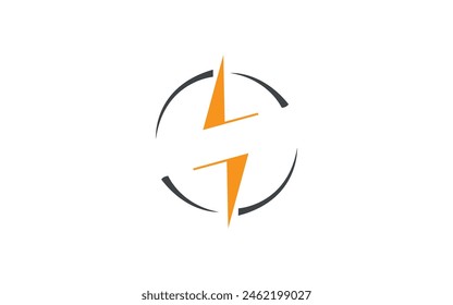 Lightning , Flash logo Template vector icon Free Vector