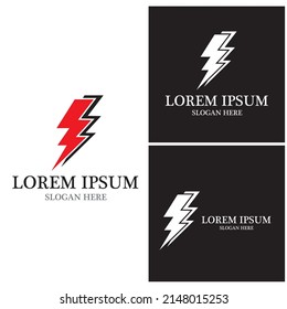 Lightning  flash  thunderbolt logo vector