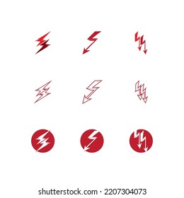 Lightning  flash  thunderbolt logo vector