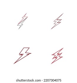 Lightning  flash  thunderbolt logo vector