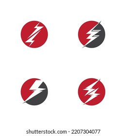 Lightning  flash  thunderbolt logo vector