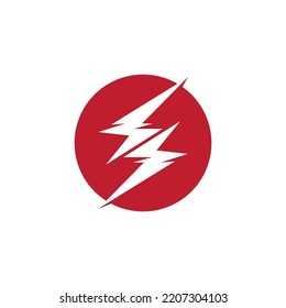 Lightning  flash  thunderbolt logo vector