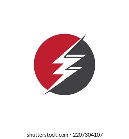 Lightning  flash  thunderbolt logo vector