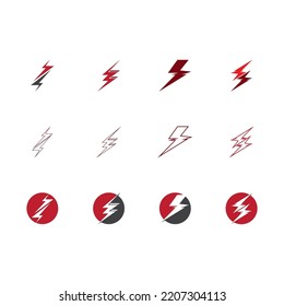 Lightning  flash  thunderbolt logo vector