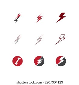 Lightning  flash  thunderbolt logo vector
