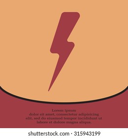 Lightning flat icon